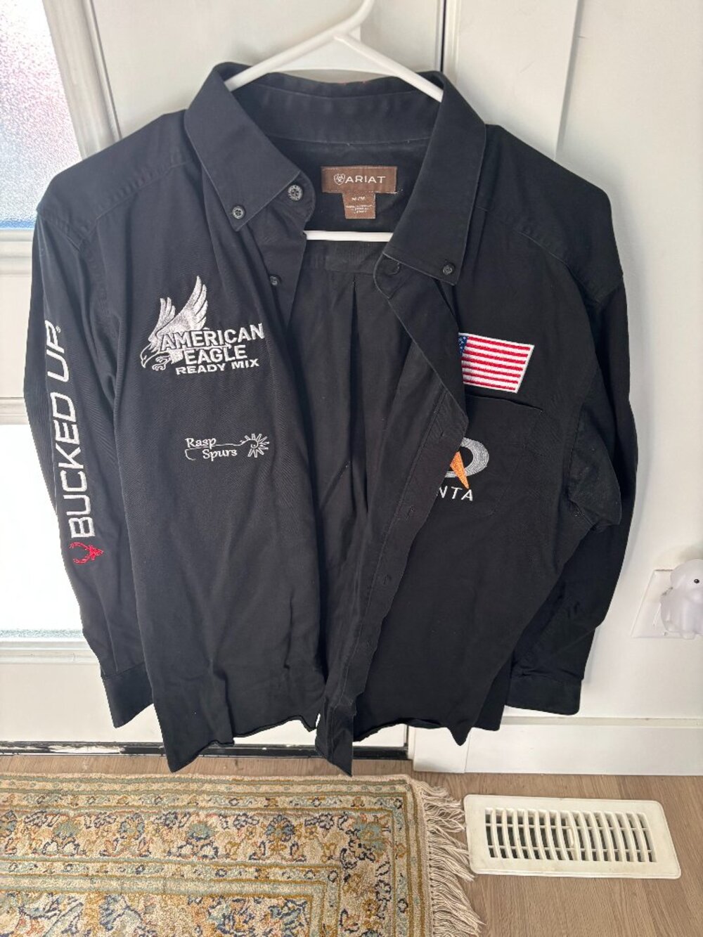 Ariat fully embroidered rodeo contestant shirt